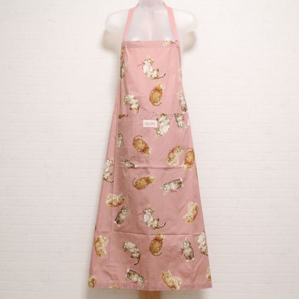 PINK HOUSE♡キューピー刺繍エプロン 巻きスカート ピンク からし