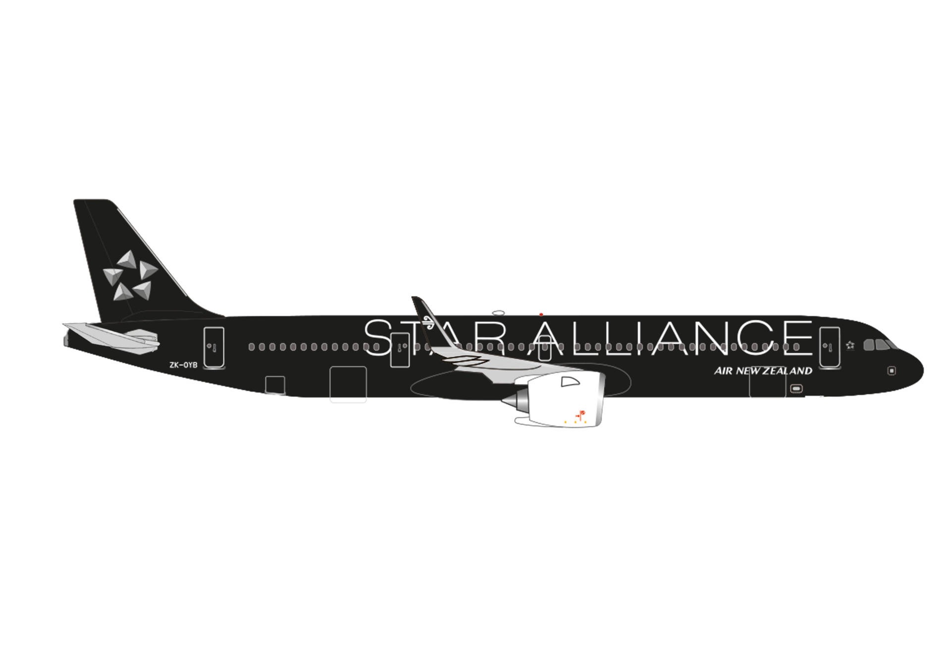 537391 Herpa Air New Zealand / ニュージーランド航空 A321neo ZK-OYB
