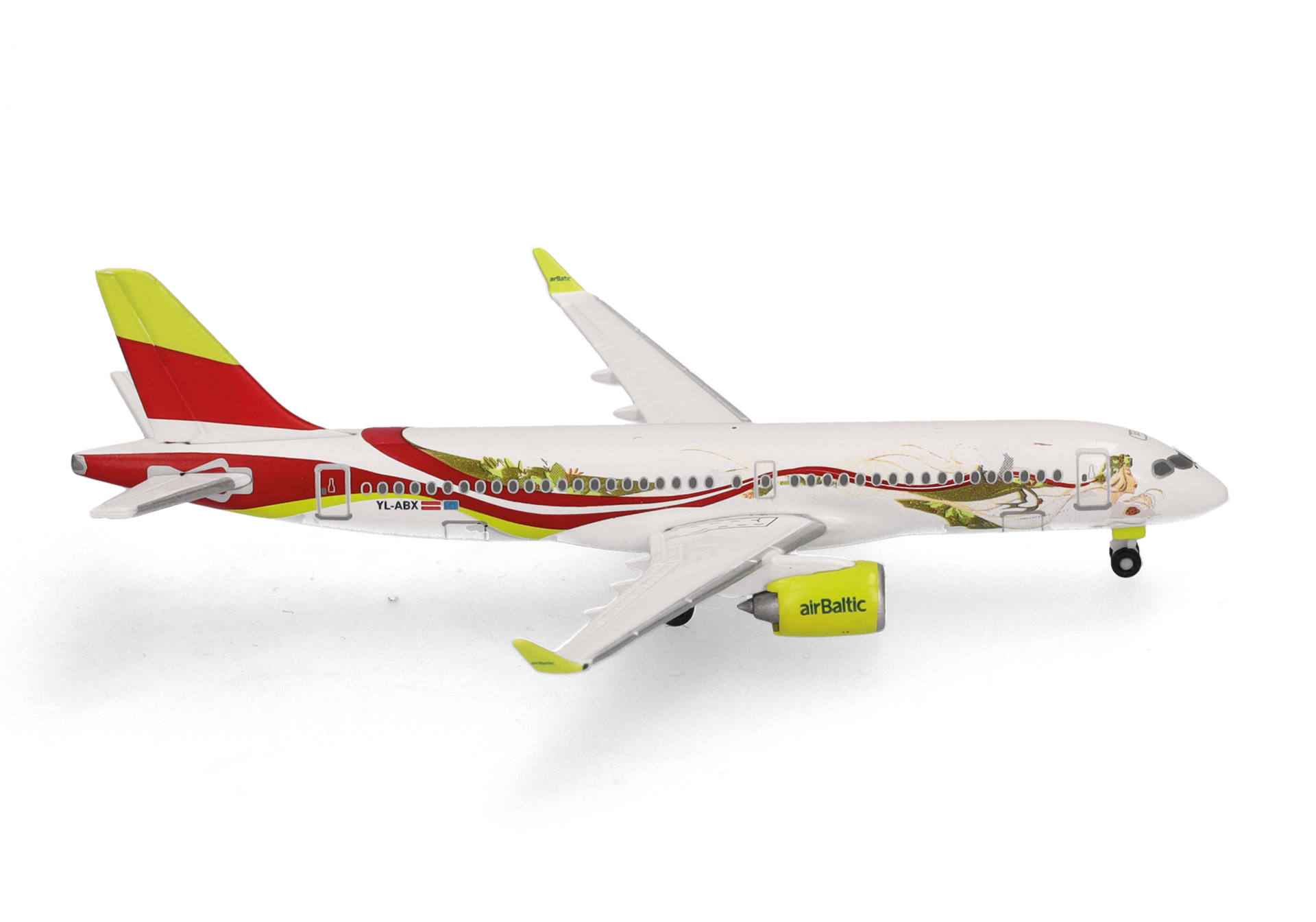 538268 Herpa airBaltic / エア バルティック A220-300 YL-ABX 50th