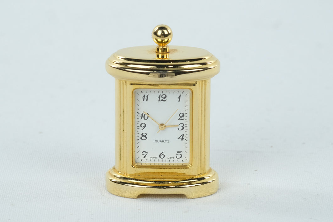 Miniature Gold Quartz Clock – Craze Furniture and Antiques