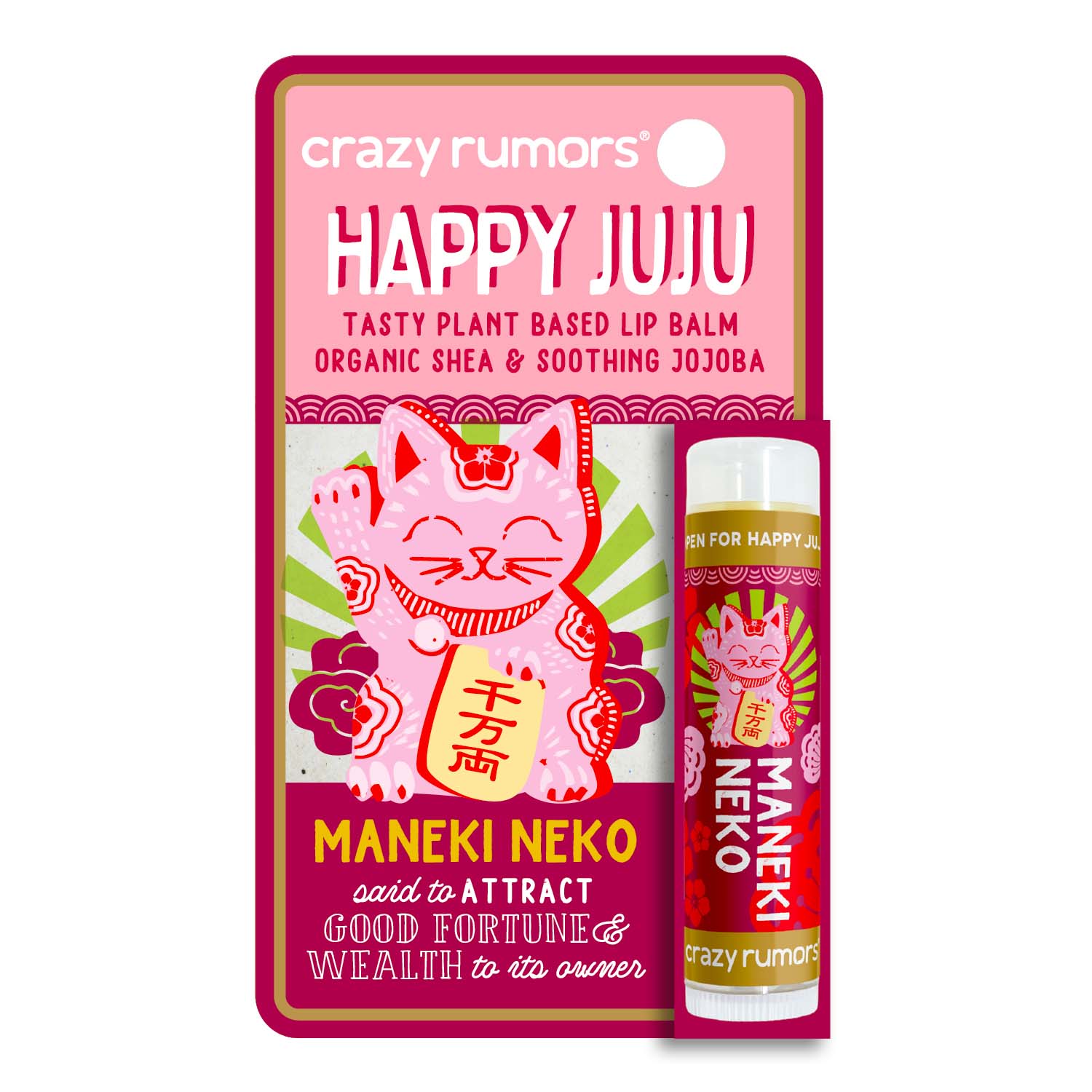 Maneki Neko Lip Balm: Happy Juju – Crazy Rumors