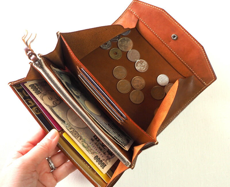 ANNAK(アナック) ギャルソン 長財布 栃木レザー ベージュ [AK14TA