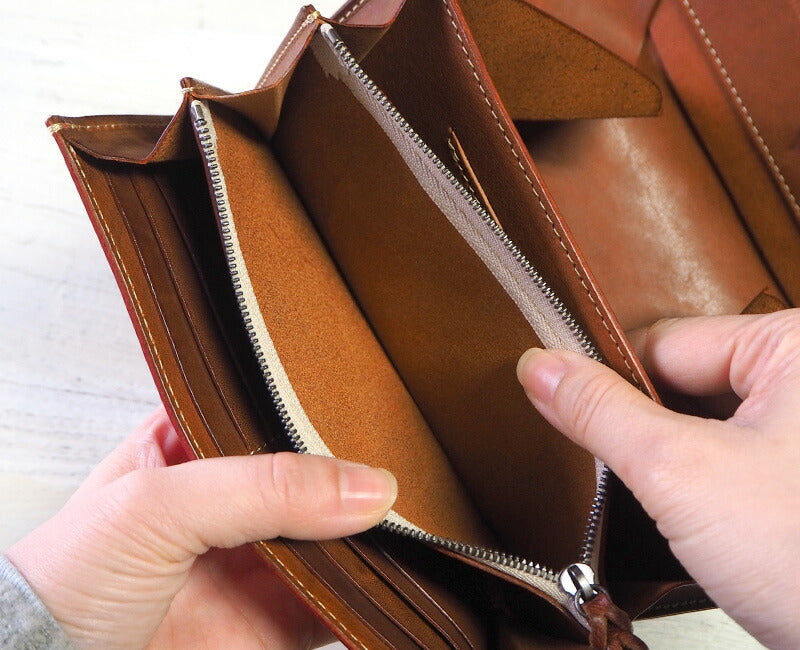 ANNAK(アナック) ギャルソン 長財布 栃木レザー ベージュ [AK14TA