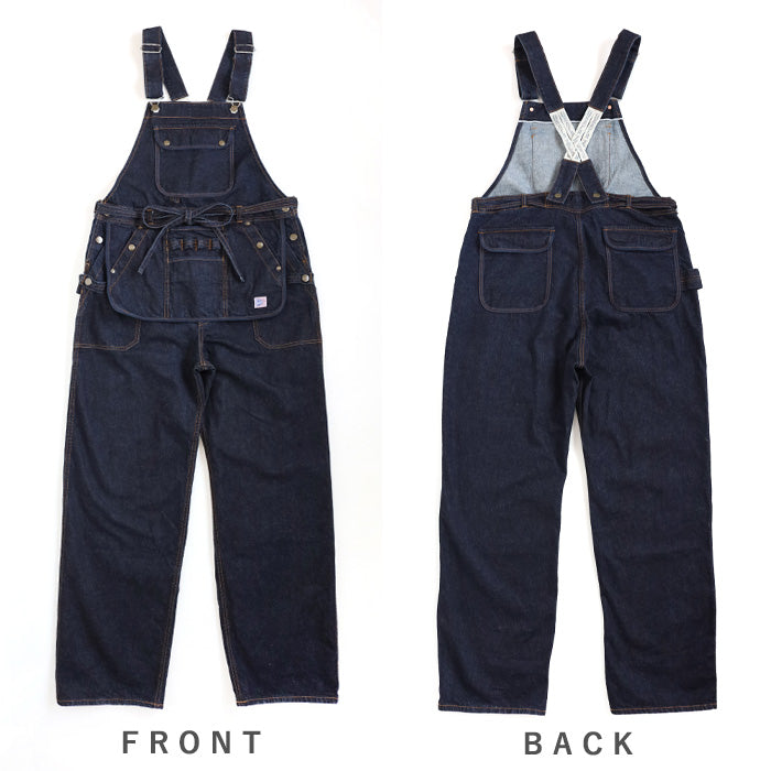 graphzero Utility Overalls 12oz Selvedge Denim Indigo Men's Ladies