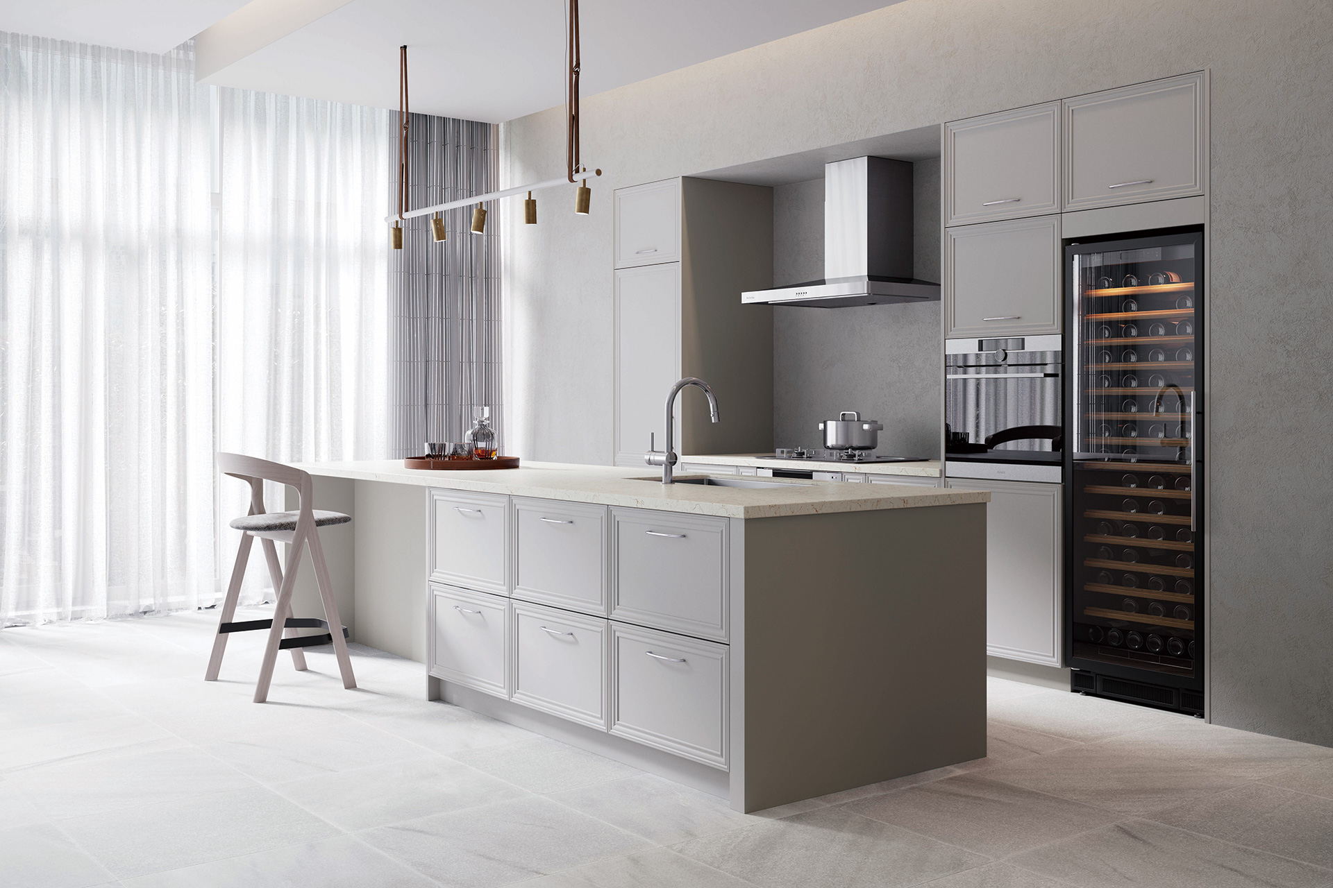 KITCHEN_キッチン｜DAME_フォググレー｜カスタムメイドキッチンの