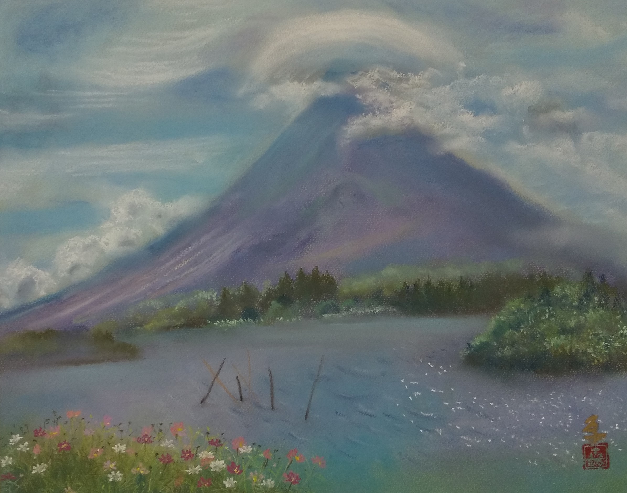 パステル画｜多摩南大沢カルチャーセンター｜三井アウトレットパーク