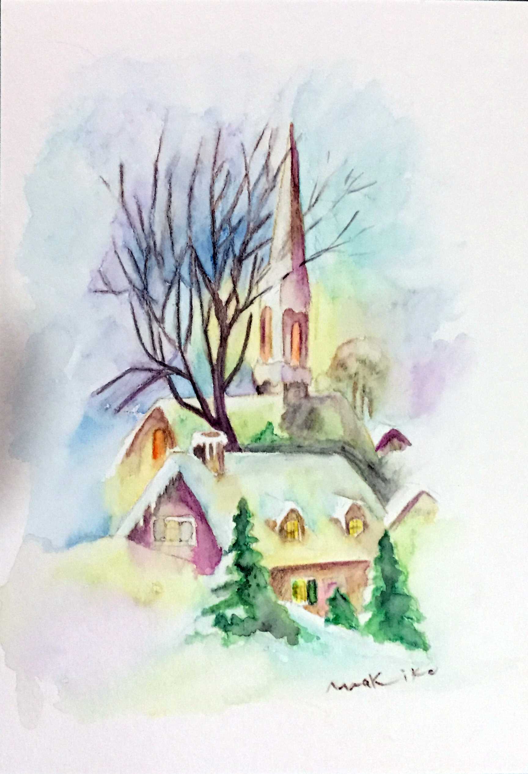 水に溶ける色鉛筆 水彩色鉛筆画｜津田沼カルチャーセンター｜津田沼