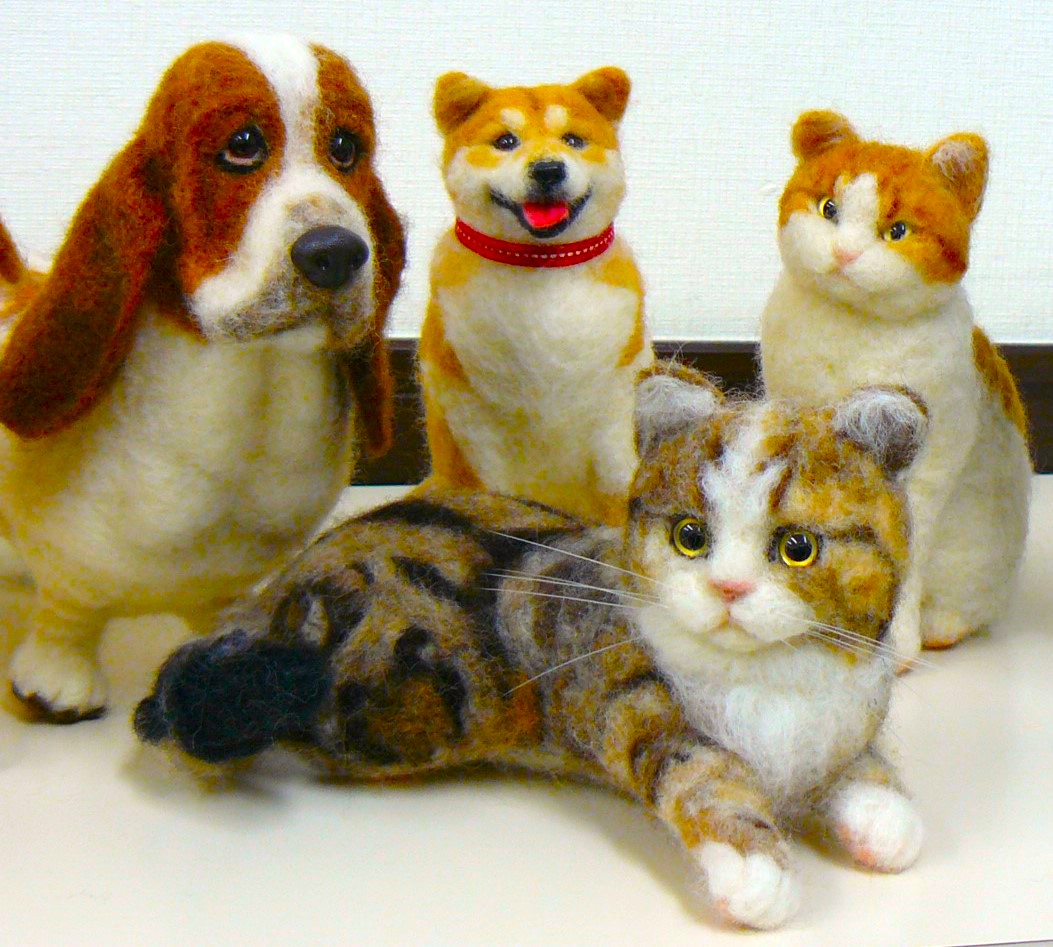 中山みどり監修 羊毛フェルトで愛犬愛猫を作ろう｜郡山カルチャー