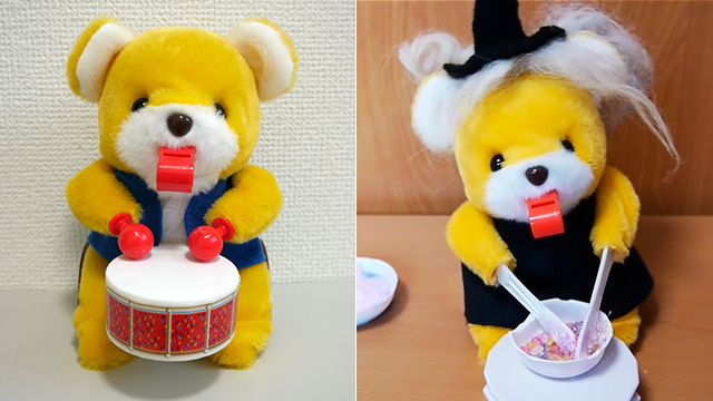 太鼓を捨て、ねるねるねるねを作るクマのおもちゃ :: デイリーポータルZ