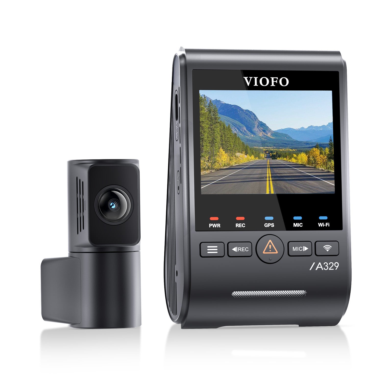 VIOFO A329S 4K 60FPS UHD + 2K 30FPS QHD 2-Channel Dash Cam + HK6