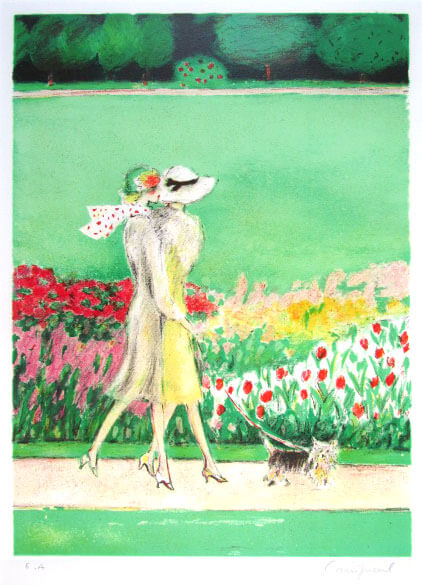 カシニョール 犬の散歩