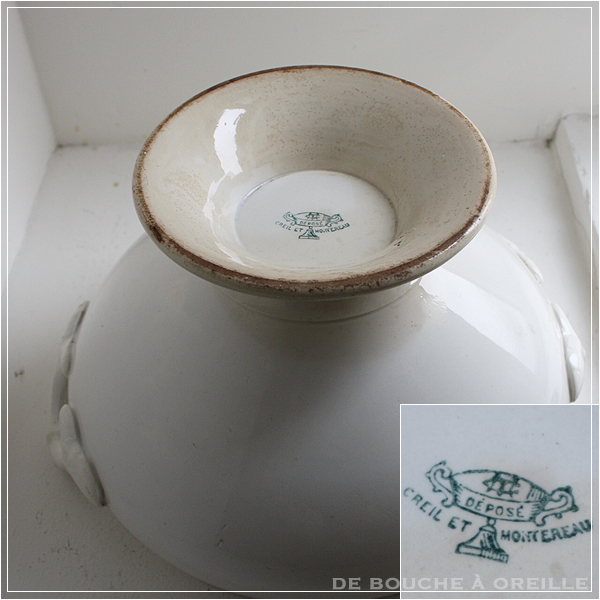オールドバカラ アンティーク DE BOUCHE A OREILLE / soupière スー