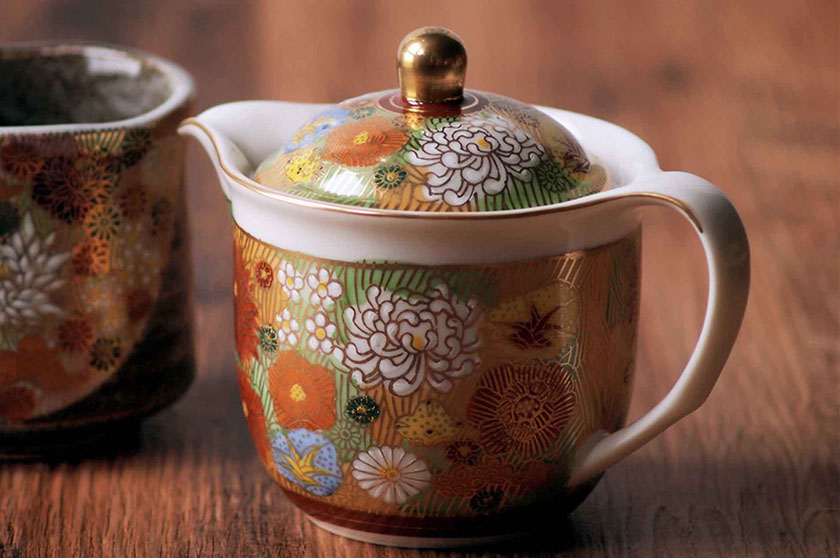 送料無料】 ポット急須 金花詰 / 退職祝い 定年 ティーポット お茶