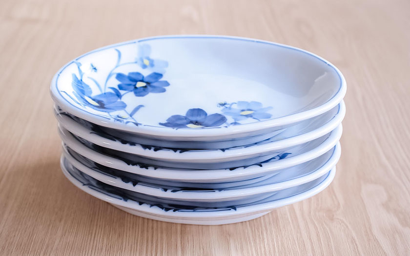 送料無料】 楕円皿揃 お花畑 5号 5枚セット / セット おつまみ 料理