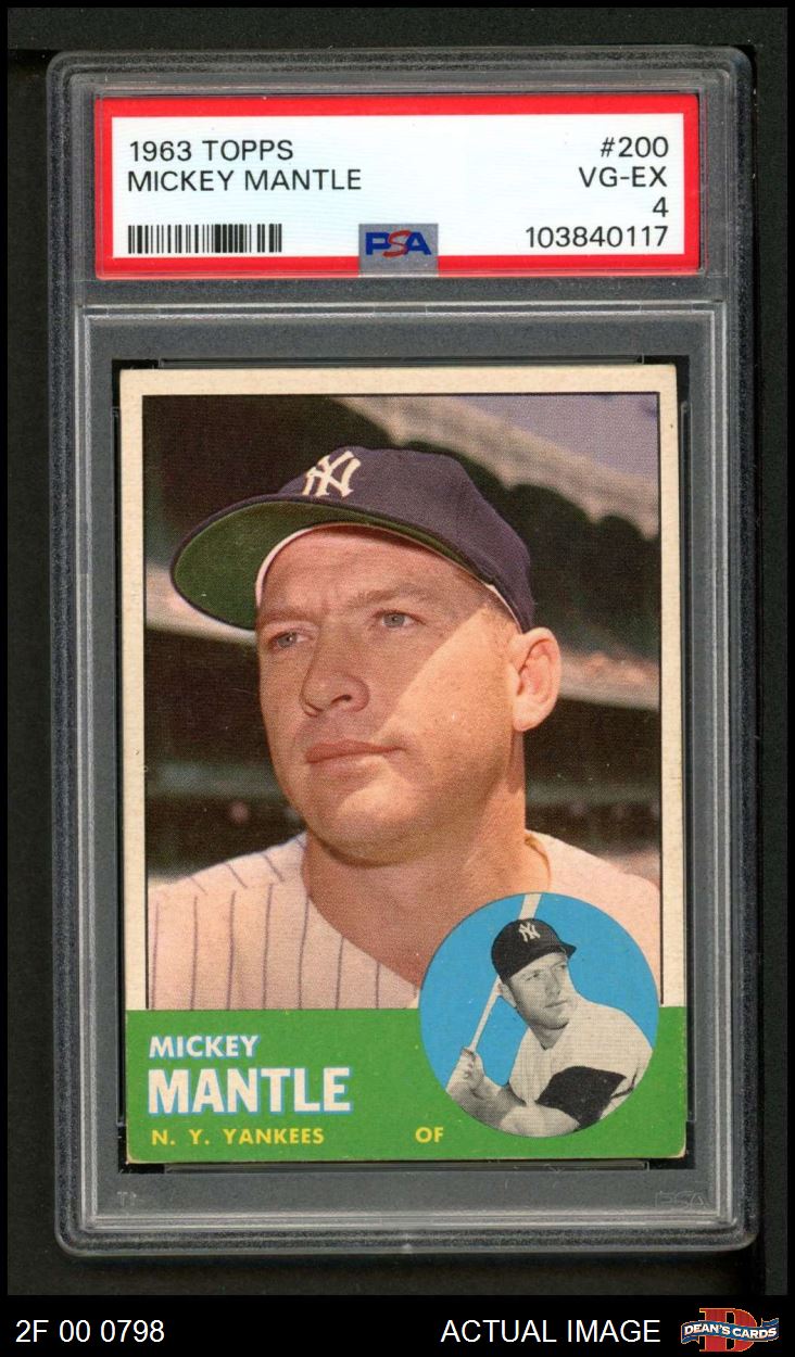 1963 Topps #200 Mickey Mantle