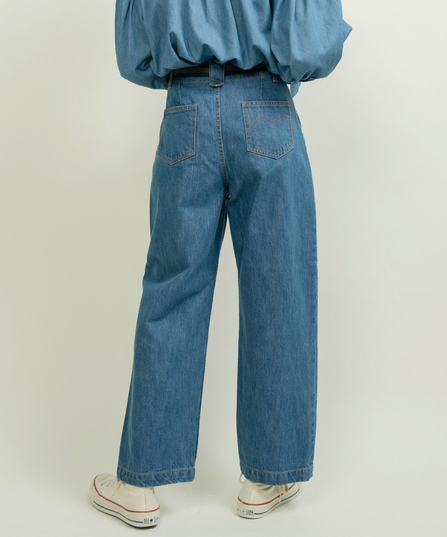 12.5ozデニムハイウエストパンツ