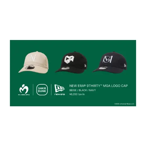Mrs. GREEN APPLEメンバーが着用している「Mrs. GREEN APPLE × NEW ERA