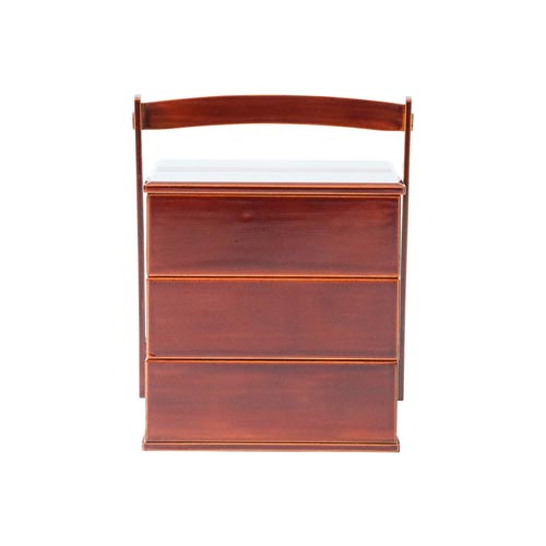 飛騨春慶 福壽漆器店 手提三段重 伝統工芸品 木製 お重箱 | MUKU工房