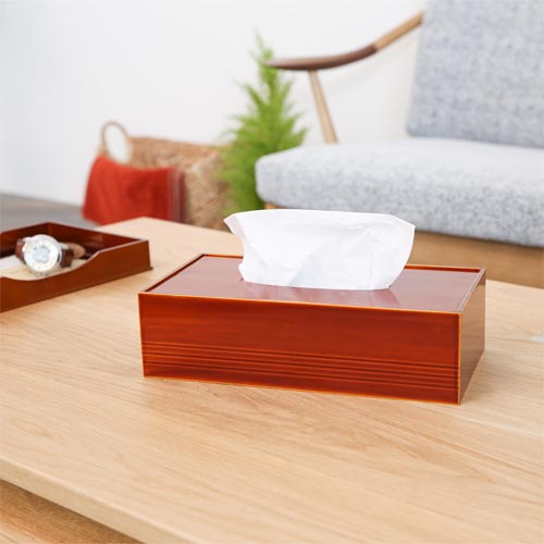 飛騨春慶 福壽漆器店 ティッシュボックス 伝統工芸品 木製 ティッシュ