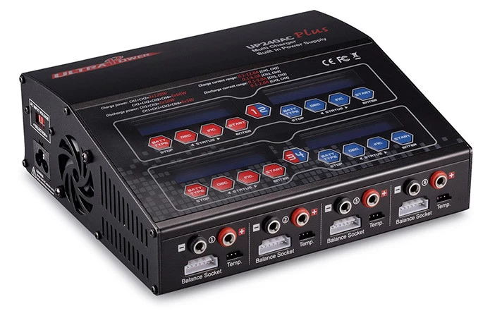 ESC and LiPo Batteries: UP240 AC PLUS 240W 4-PORT Multi-Chemistry