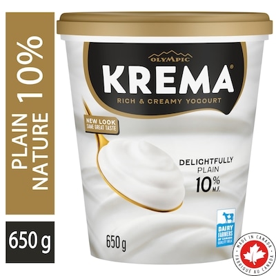 Olympic Krema Plain Yogurt 10% - 650 g | Zehrs