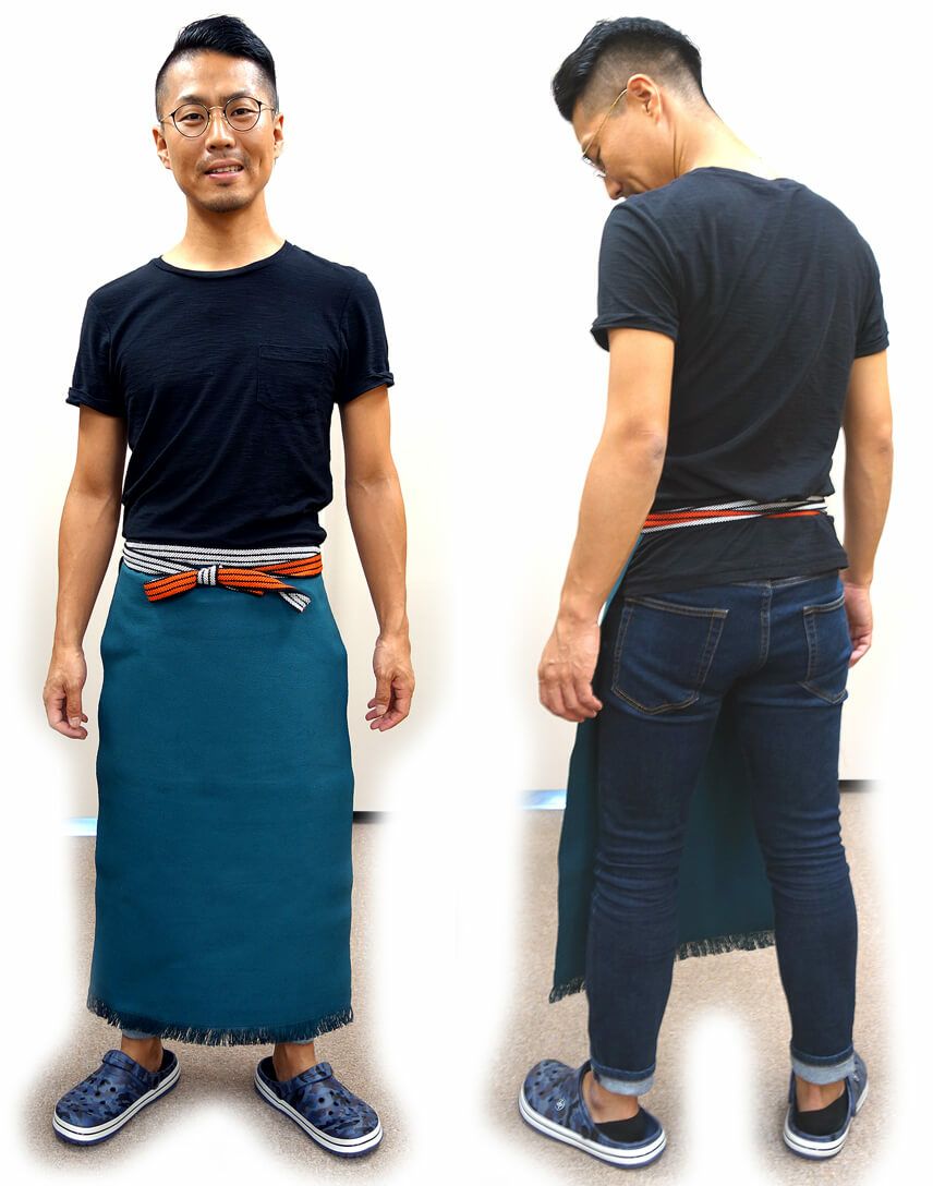 酒屋前掛けエプロン【長】（日本製）[1503-01]│名入れロゴ・ネーム