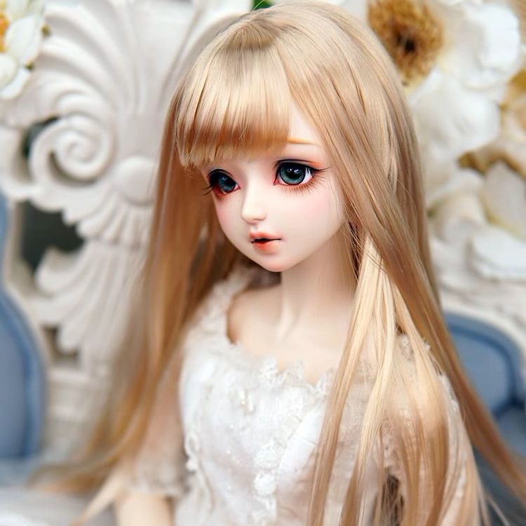 姫カットロングヘア（ゴールド）【4分：7-8inch】｜DOLK（ドルク）