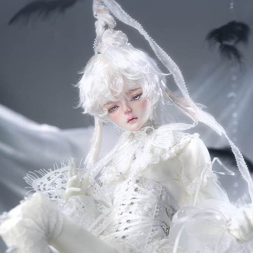 即納】塞勒涅 Fullset ＊ピオニーホワイトスキン ＊エルフver.ヘッド