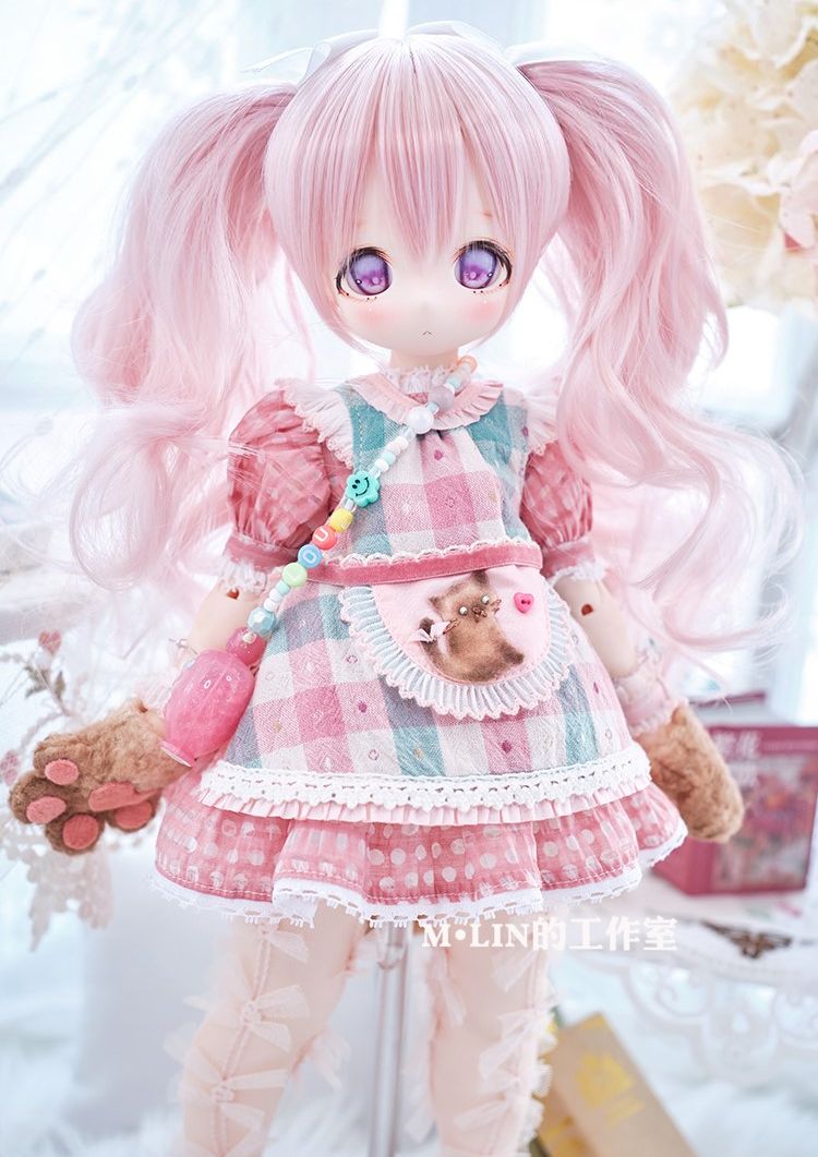 ピンクウェーブツインテール3分：22-23cm（9-10inch）｜DOLK（ドルク）