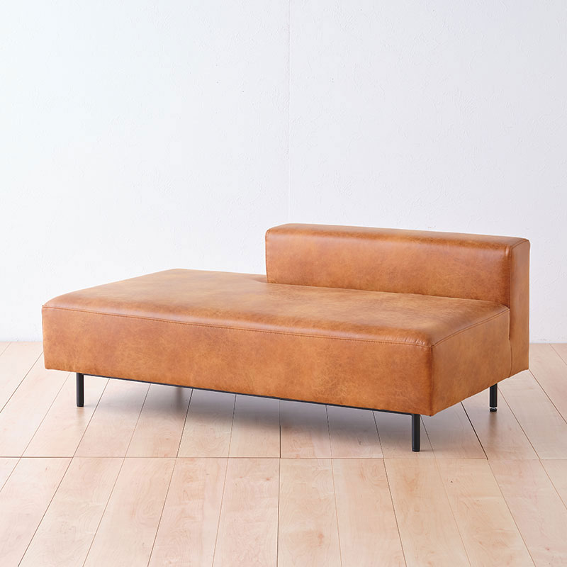 幅140cm］CHISSAベンチ＜人工皮革×鉄脚＞（右背/左背） | DOUBLEDAY