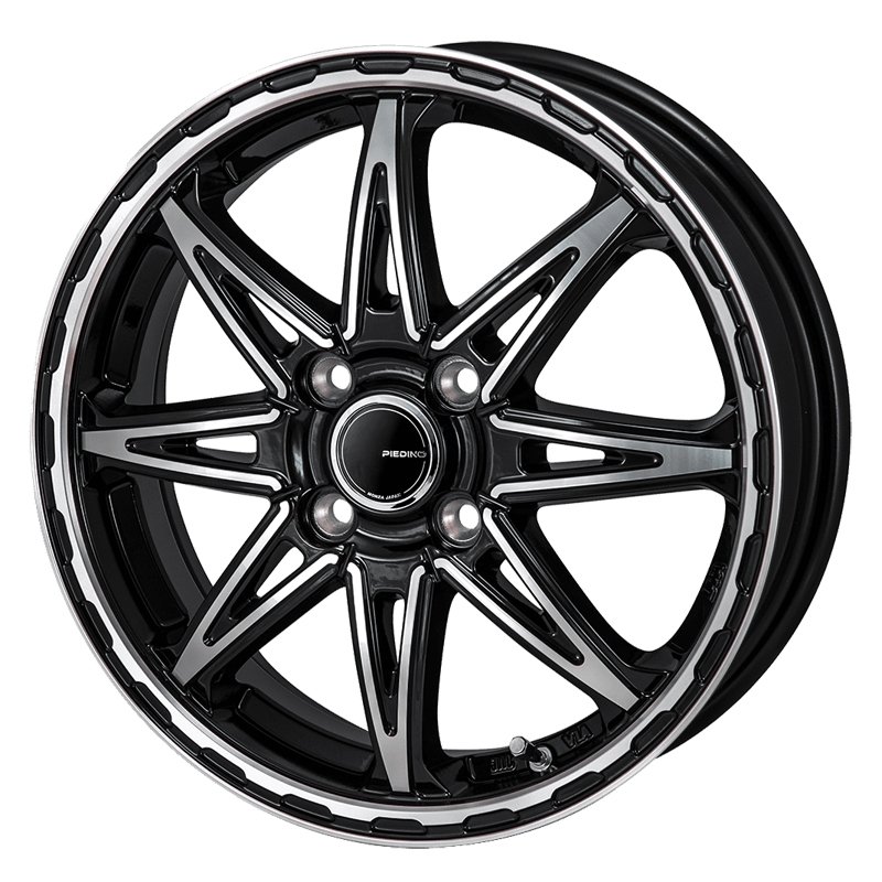 モンツァ ピエディーノ スタイルS 1545+45 4H100 ﾌﾞﾗｯｸﾒﾀﾘｯｸﾎﾟﾘｯｼｭ