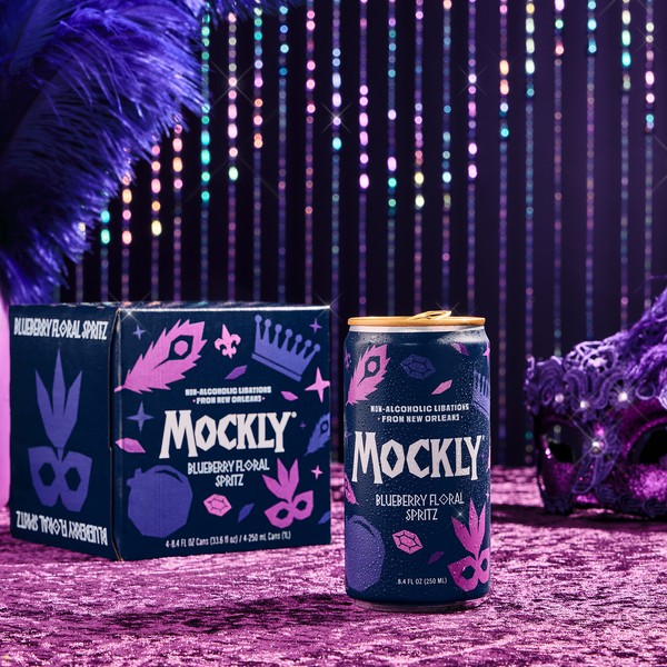 Blueberry Floral Spritz Mockly Mocktail – Drink Mockly