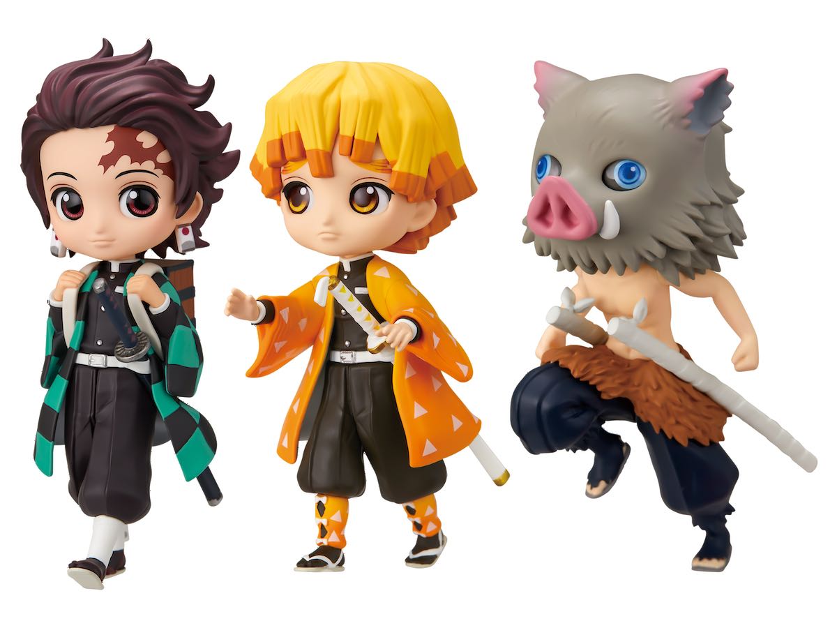 並べて飾りたい炭治郎・善逸・伊之助！バンプレスト「鬼滅の刃 Q