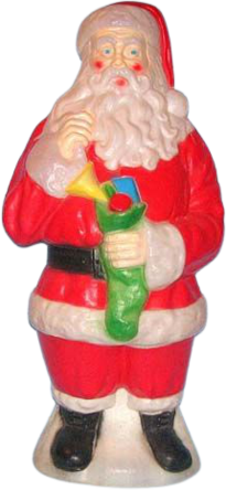 General Foam Plastics Santa Claus Blow Molds