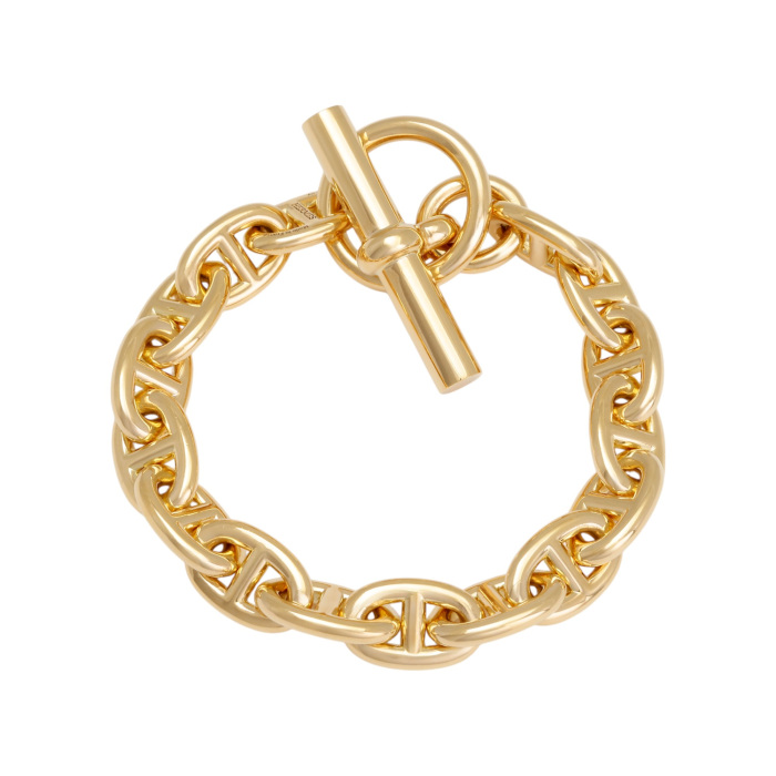 未使用] エルメス シェーヌダンクル PM 16コマ H218835B ブレスレット