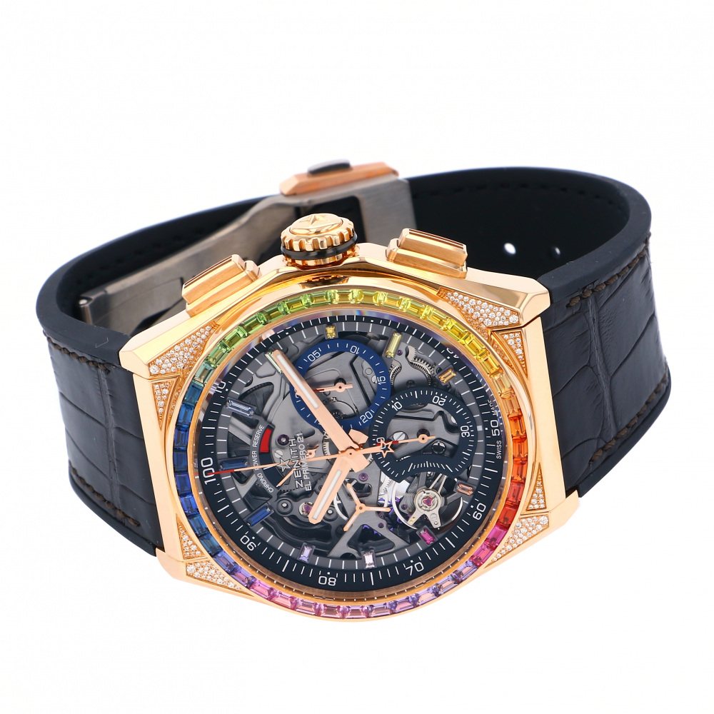 New] Zenith Defy El Primero 21 229003900472R585 skeleton Silver