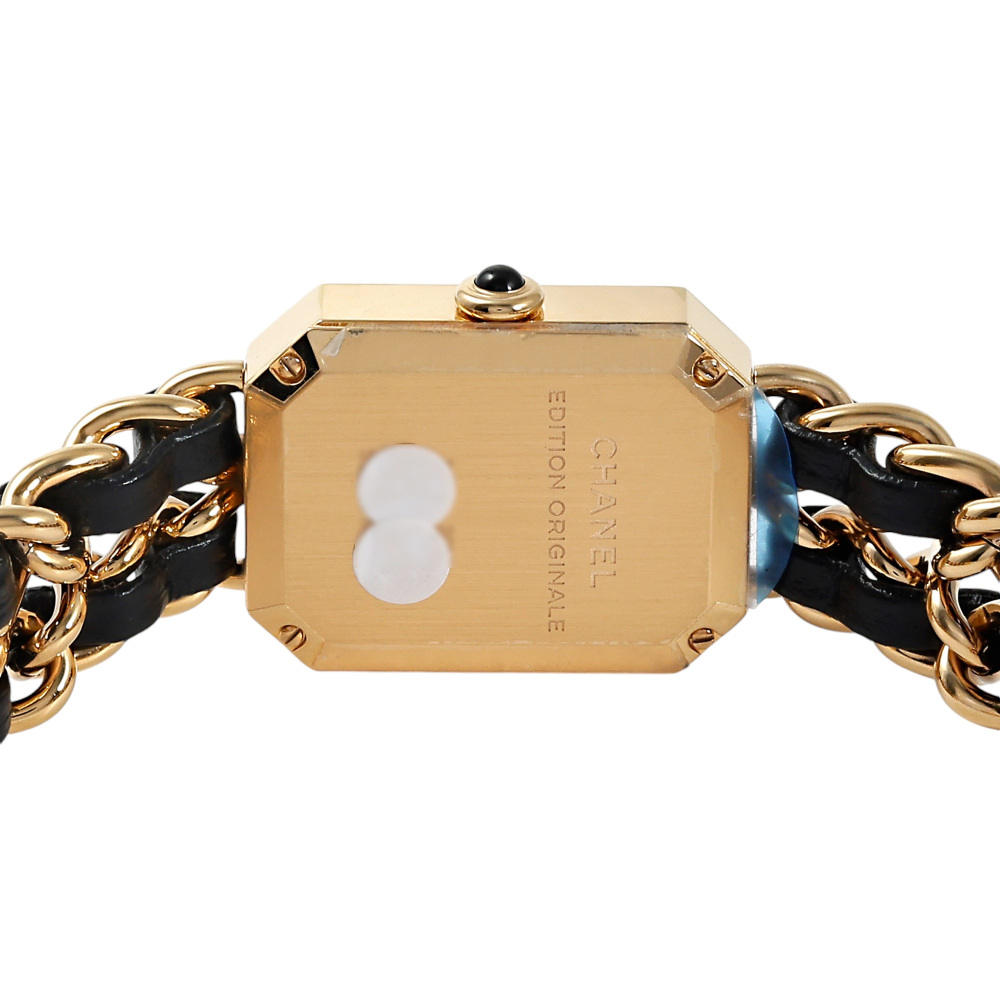 新品] シャネル プルミエール H6951.Lブラック ステンレス（イエロー