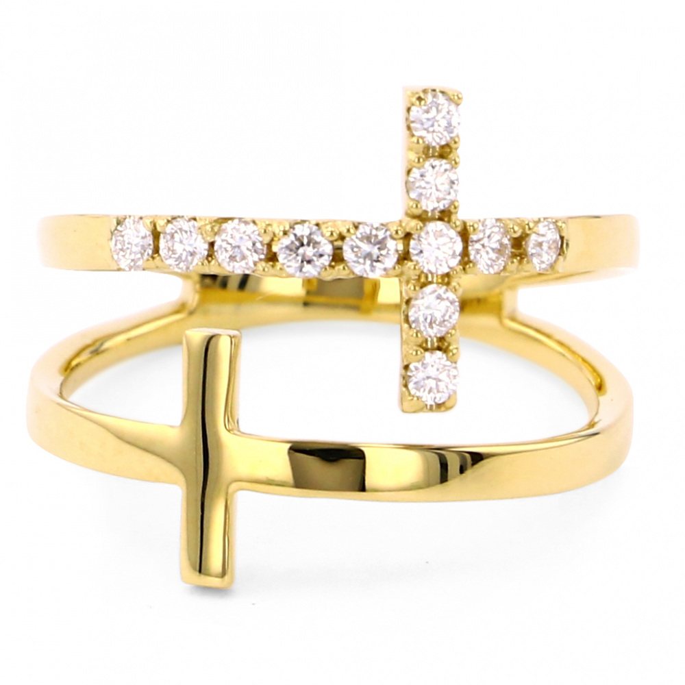 新品] ユキザキ TwinPinky イエローゴールド ツインピンキー リング