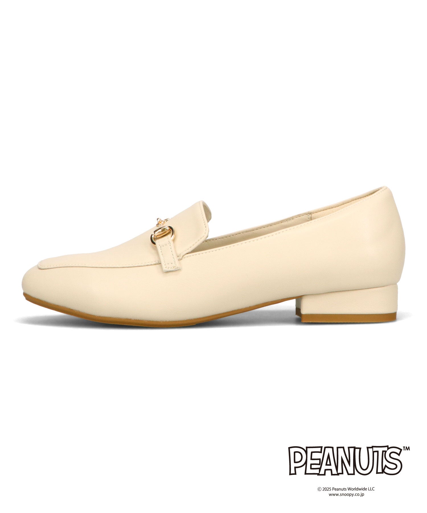 跳べるパンプス】PEANUTSデザインビットモチーフローファー/跳べる