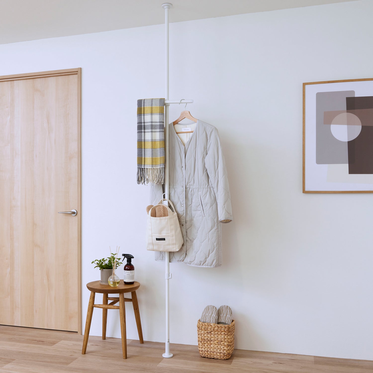 tatecco お部屋シリーズ わっかのフック マットホワイト TCA-21WH