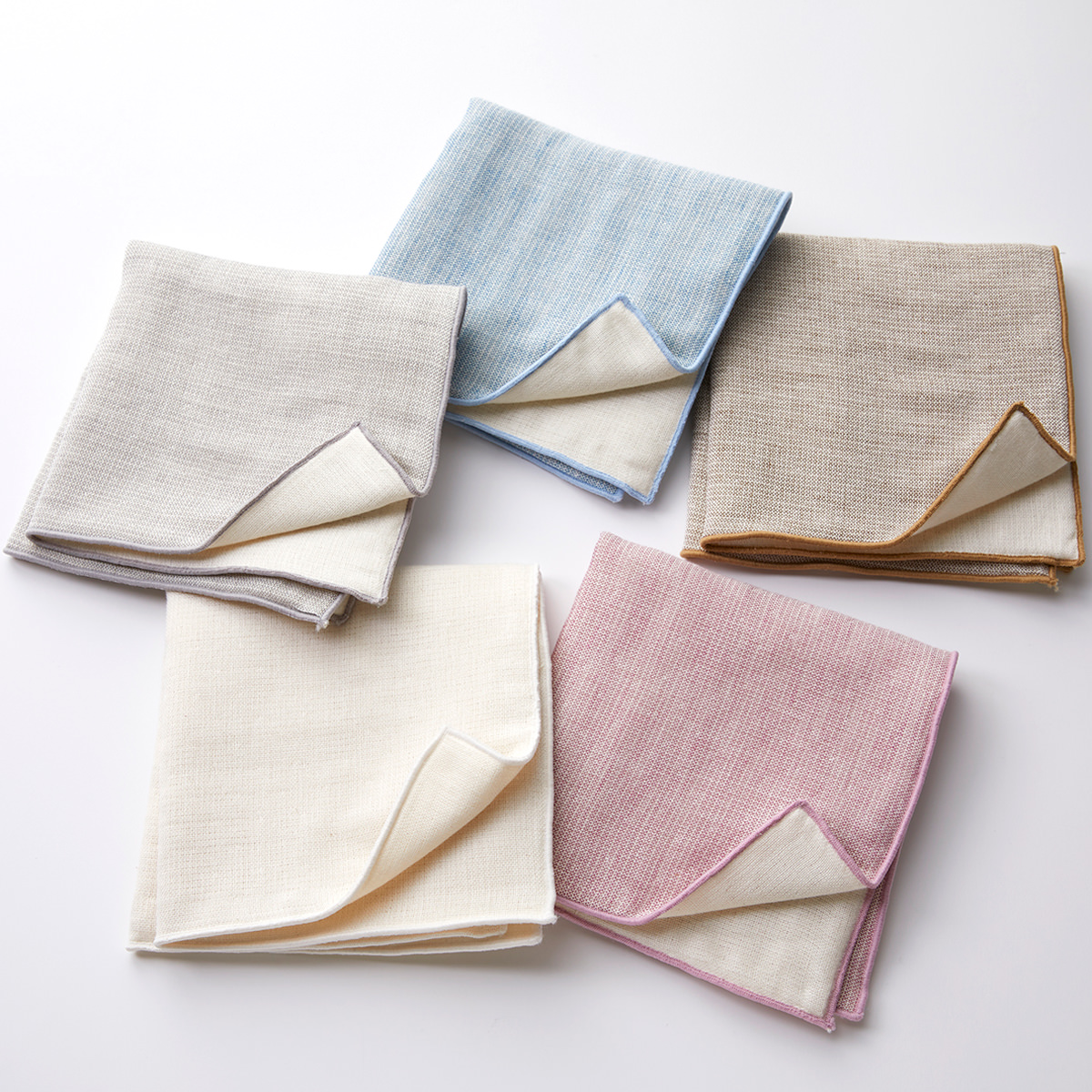 6重ガーゼハンカチ 〔(幅約25cm×長さ25cm)×3〕(ホワイト): 産直お