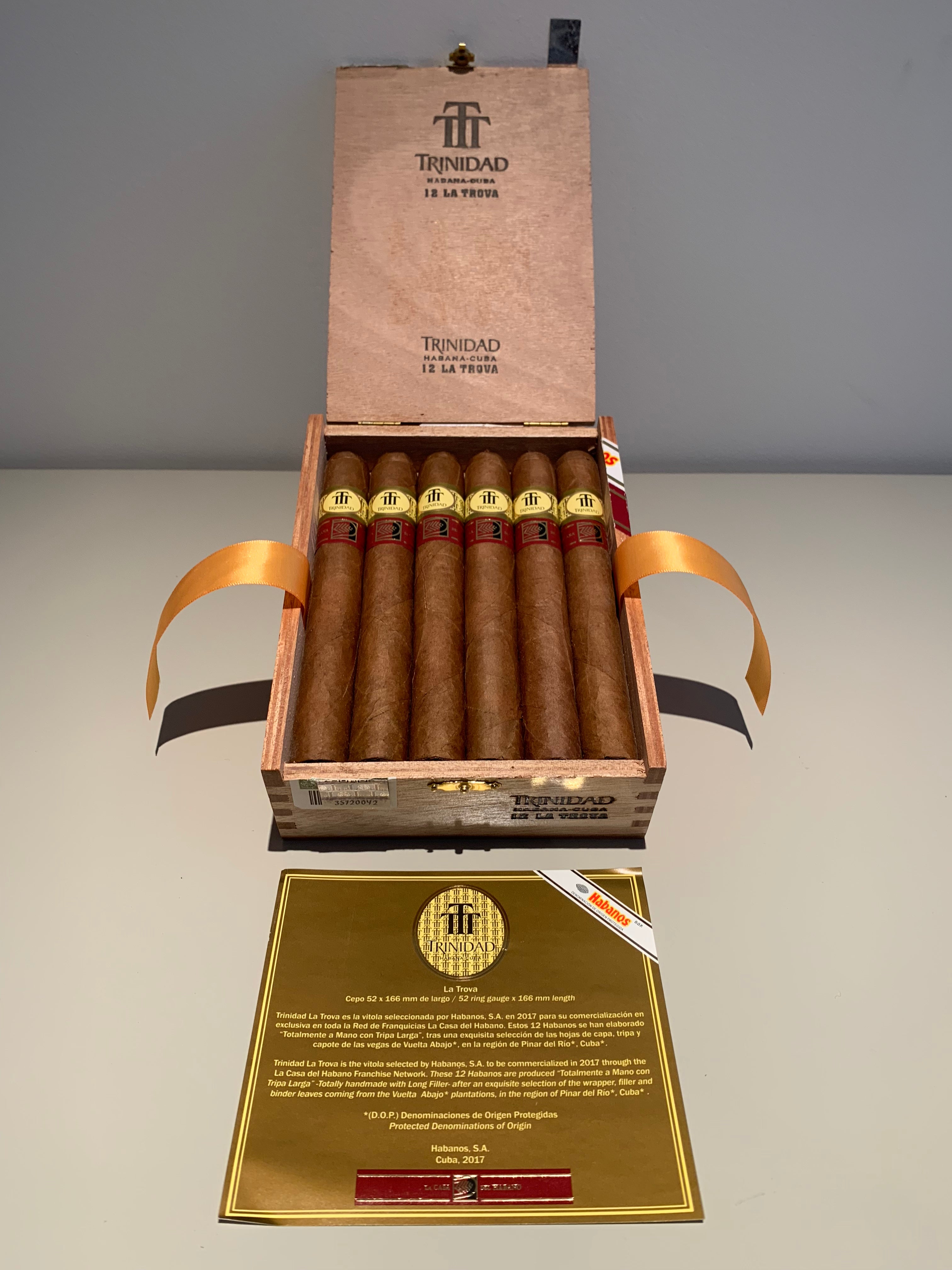 Trinidad La Trova Cigar LCDH - Cuban Cigars For Sale – EGM Cigars