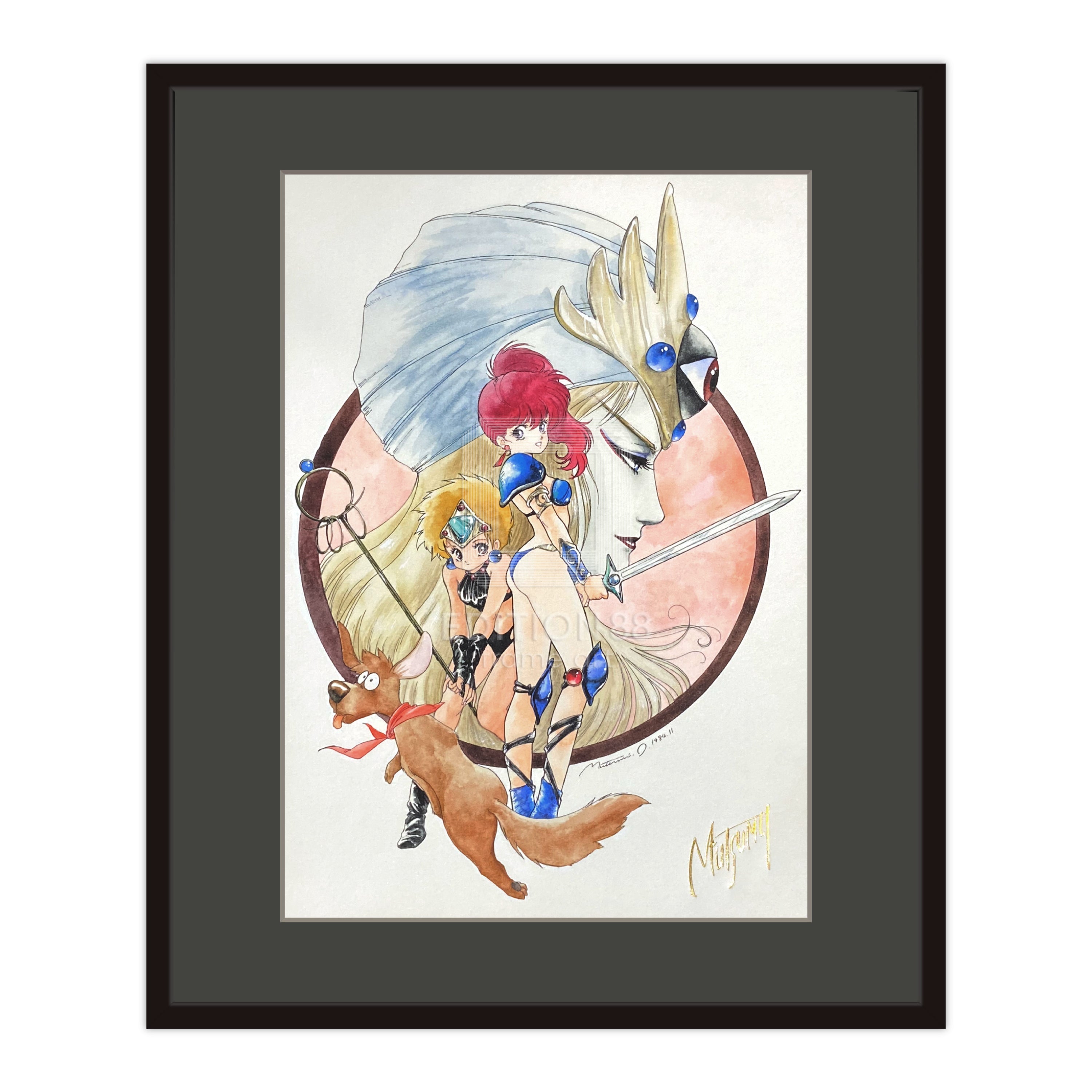 幻夢戦記レダ」88グラフ2/いのまたむつみ（箔押しサイン入り）