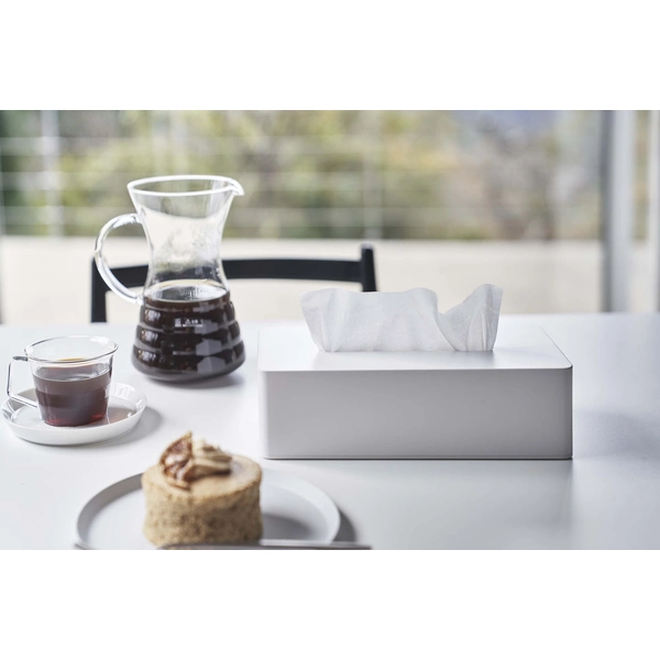 tower】ティッシュケース レギュラーサイズ タワー ホワイト: 周辺小物