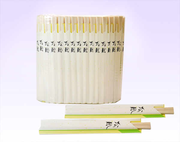 袋入割箸 松風アスペン元禄200膳×15（3000膳)｜割り箸、名入れ箸袋印刷