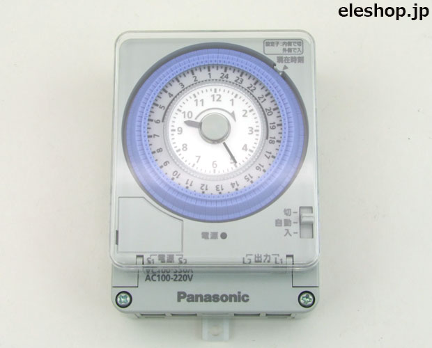 24時間式タイムスイッチ クォーツモータ式 AC100-220V用 a接点 別回路