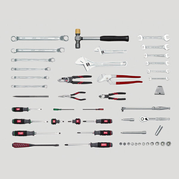 KTC SK3482S 9.5sq.工具セット 片開きメタルケースタイプ 48点セット