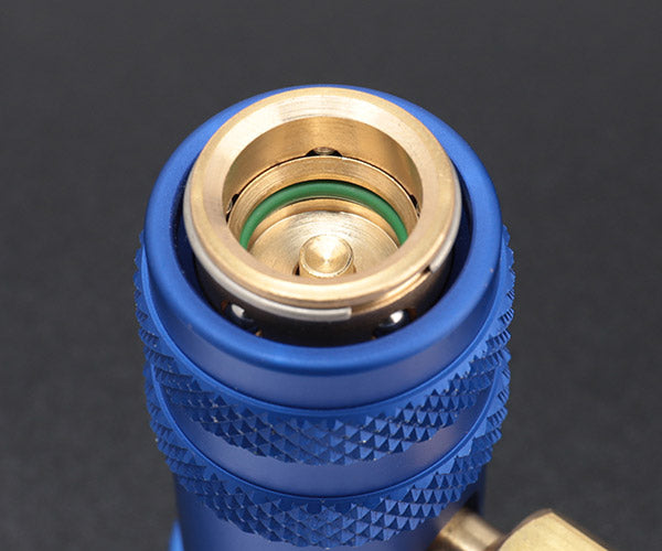 リークラボジャパン R1234YF用低圧側カプラー（青） LL-400-MF4 カー