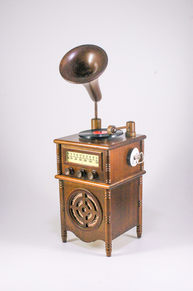 18弁 ミニチュア蓄音機オルゴール