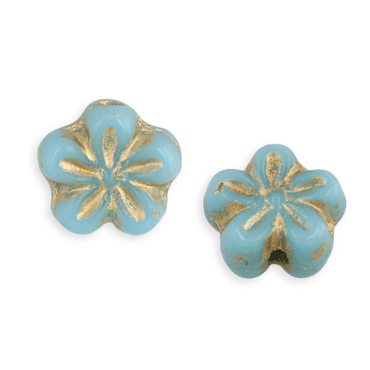 チェコビーズ フラワー 640 約8mm｜チェコガラスビーズ・アクセサリー